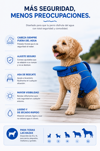 Chaleco salvavidas para perros