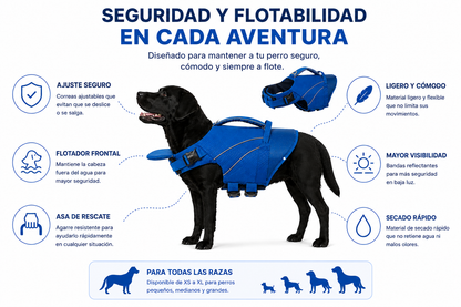 Chaleco salvavidas para perros